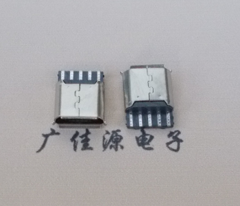 吉利Micro USB5p母座焊线 前五后五焊接有后背