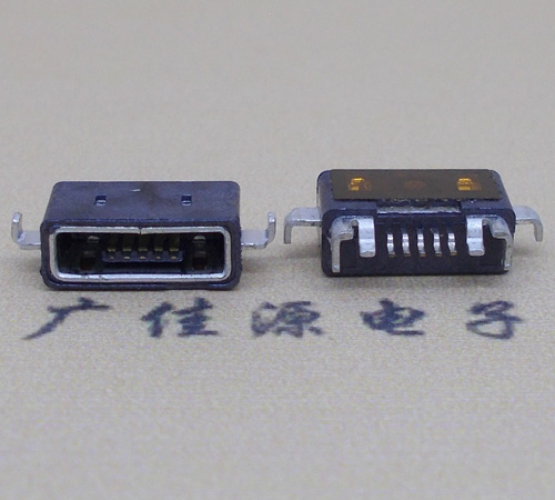 吉利MICRO USB防水AB型口母头3D图纸封装