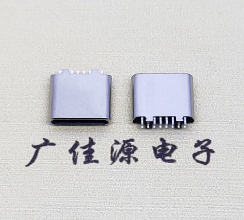 TYPE-C 16P立式四脚插板公头