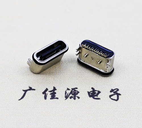 防水卧式 TYPE-C16P四脚插板母座