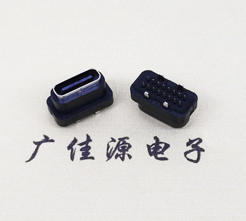TYPE-C16p防水四脚立插母座