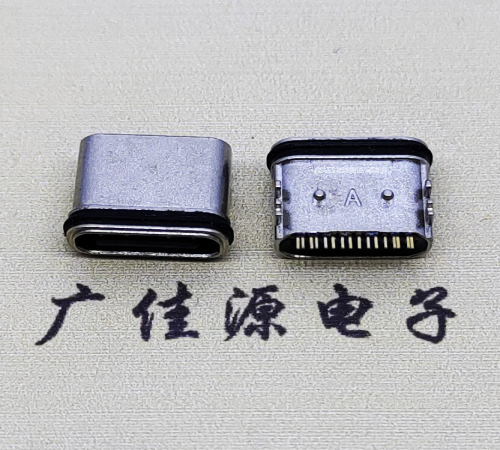 TYPE-C16P母座.防水卧式